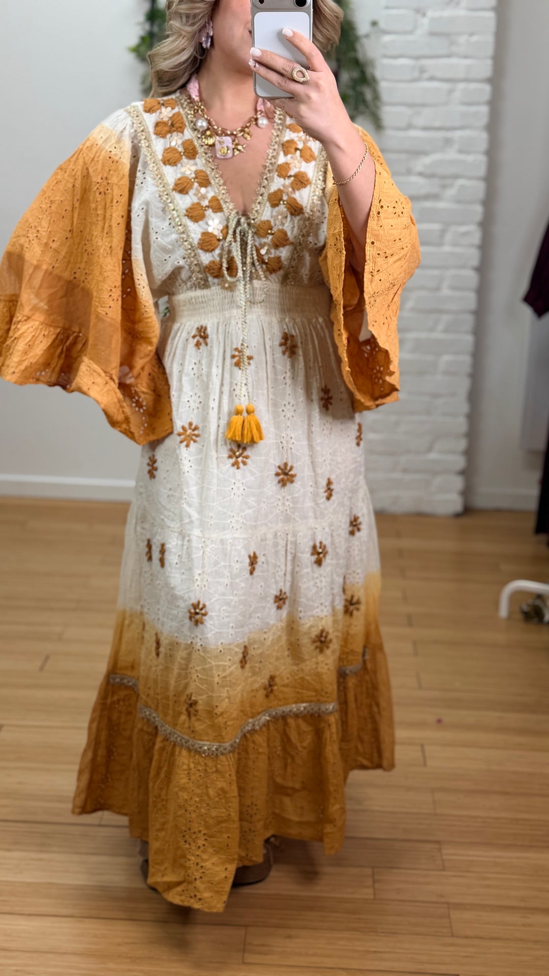 ROBE SOLEIL BRODERIE ANGLAISE DÉGRADÉE