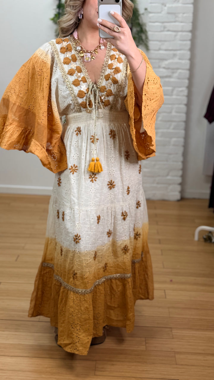 ROBE SOLEIL BRODERIE ANGLAISE DÉGRADÉE