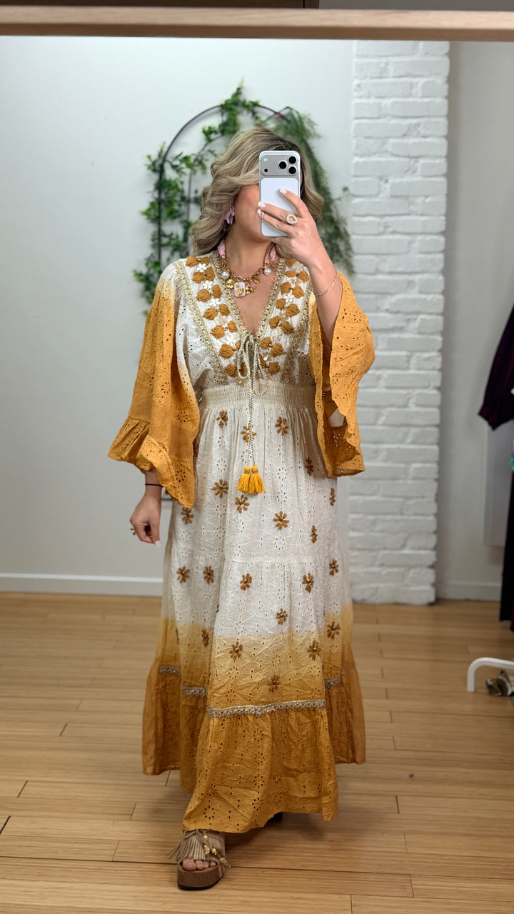 ROBE SOLEIL BRODERIE ANGLAISE DÉGRADÉE