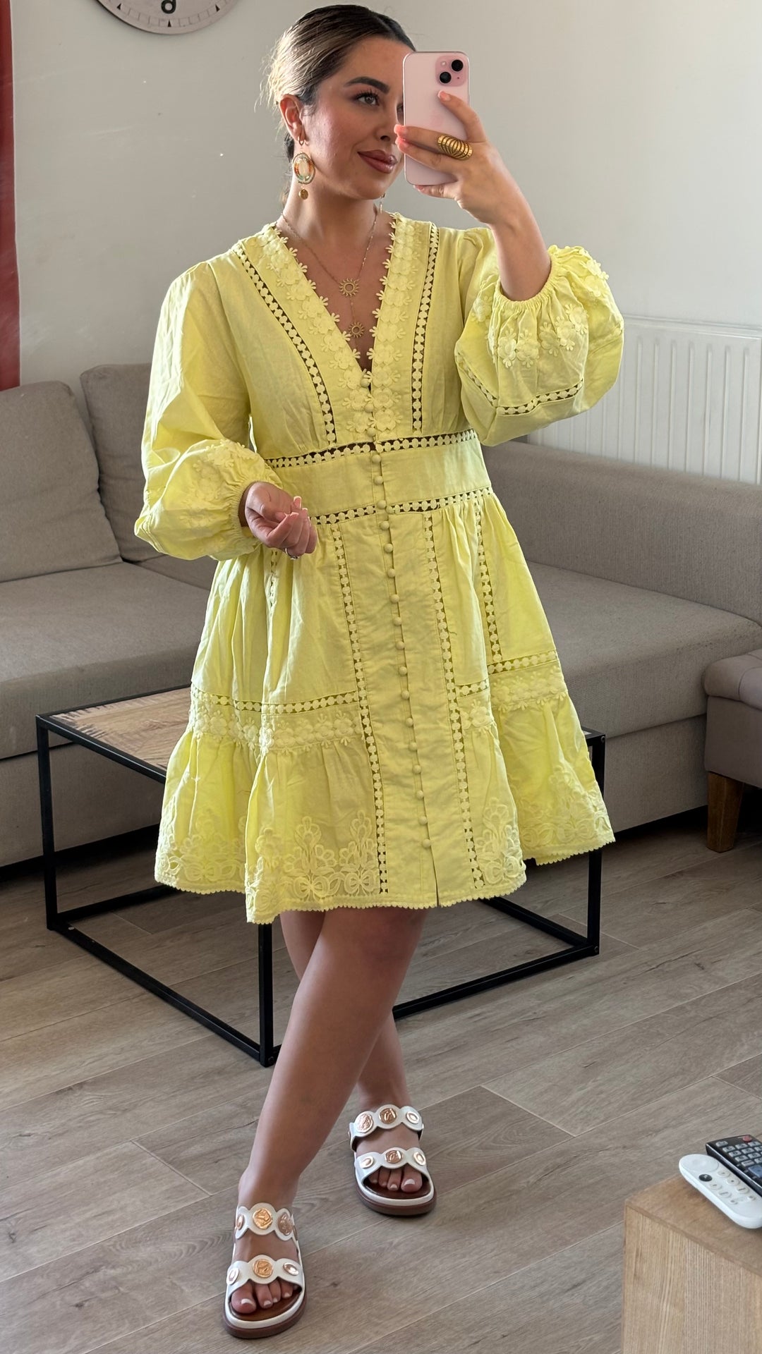 Robe soleil lin et coton