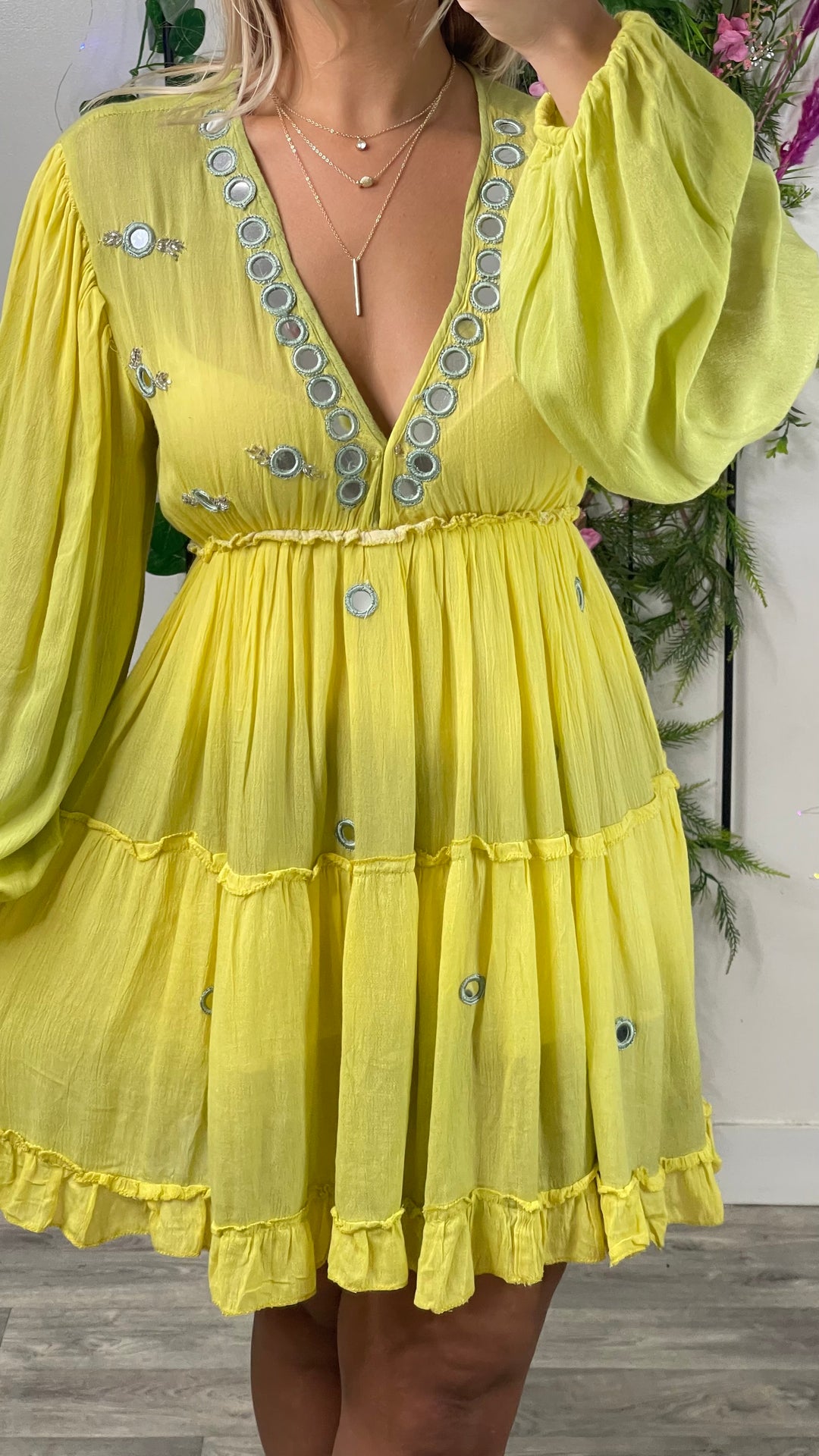 ROBE CITRON 🍋 BOHEMIAN STYLE BRODÉE A LA MAIN