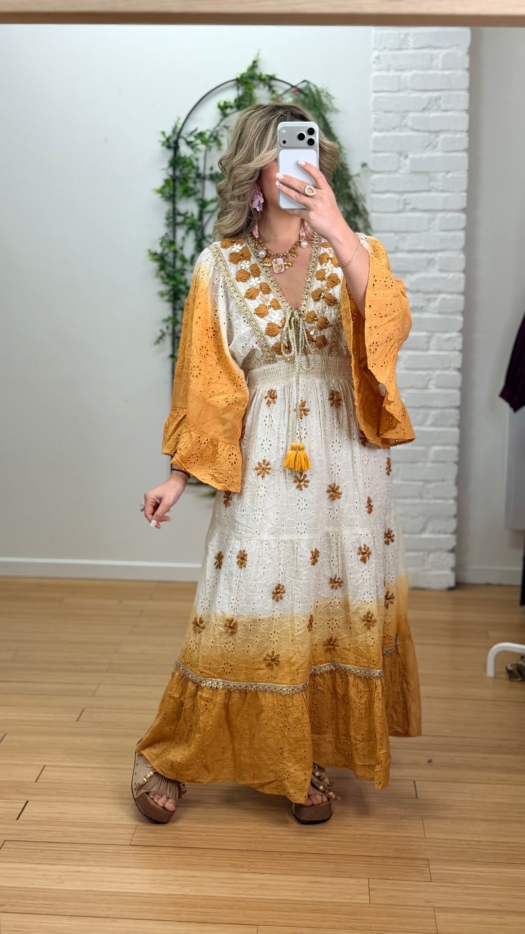 ROBE SOLEIL BRODERIE ANGLAISE DÉGRADÉE