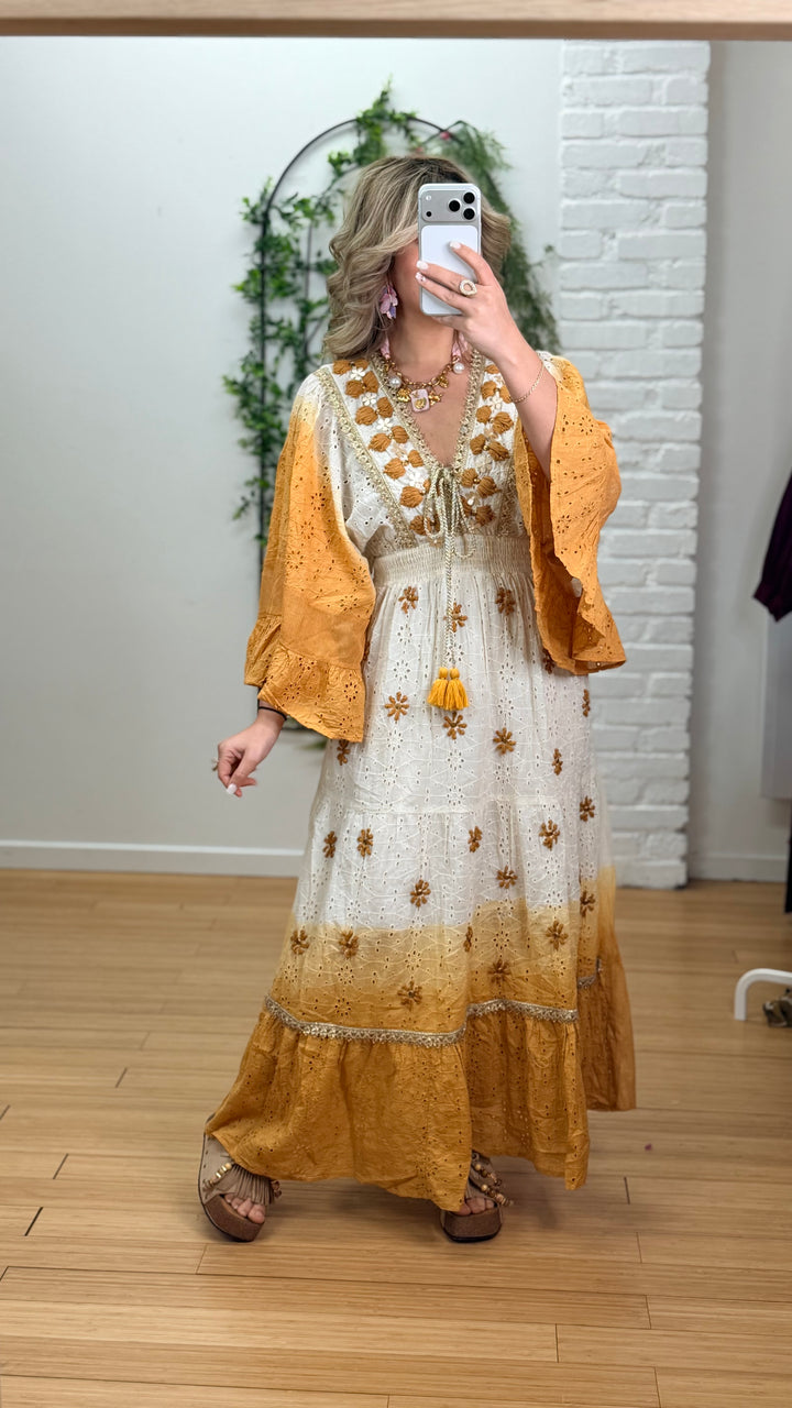 ROBE SOLEIL BRODERIE ANGLAISE DÉGRADÉE
